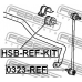 HSB-REF-KIT FEBEST Опора, стабилизатор