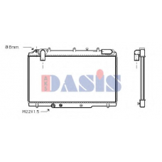181430N AKS DASIS Радиатор, охлаждение двигателя