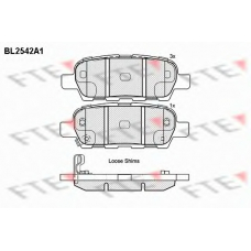 BL2542A1 FTE Комплект тормозных колодок, дисковый тормоз