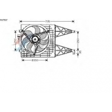 VW7507 AVA Вентилятор, охлаждение двигателя