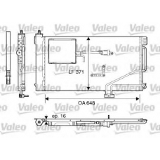 817849 VALEO Конденсатор, кондиционер