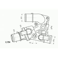 C.754.80 BEHR Термостат, охлаждающая жидкость