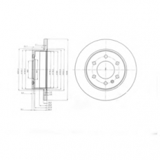 BG4033 DELPHI Тормозной диск