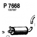 P7668 FENNO Средний глушитель выхлопных газов