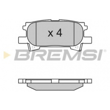 BP3169 BREMSI Комплект тормозных колодок, дисковый тормоз