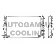 102415 AUTOGAMMA Радиатор, охлаждение двигателя