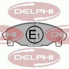LP1064 DELPHI Комплект тормозных колодок, дисковый тормоз