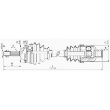 DRS6067.00 OPEN PARTS Приводной вал