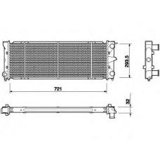 350213654000 MAGNETI MARELLI Охладитель, охлаждение двигателя