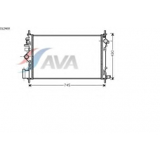 OL2469 AVA Радиатор, охлаждение двигателя