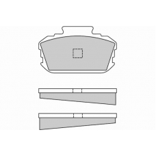 12-0048 E.T.F. Комплект тормозных колодок, дисковый тормоз