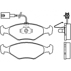 MDB2617 MINTEX Комплект тормозных колодок, дисковый тормоз
