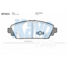 BP-2034 KAVO PARTS Комплект тормозных колодок, дисковый тормоз