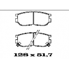 BL1362A2 FTE Комплект тормозных колодок, дисковый тормоз