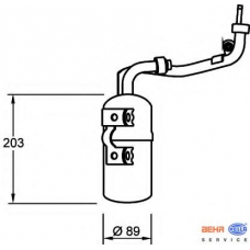 8FT 351 335-061 HELLA Осушитель, кондиционер