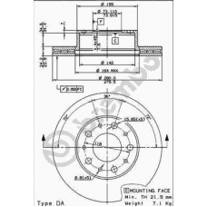 09.8931.10 BREMBO Тормозной диск