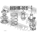 HSHB-001 FEBEST Защитный колпак / пыльник, амортизатор
