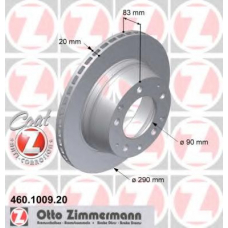 460.1009.20 ZIMMERMANN Тормозной диск