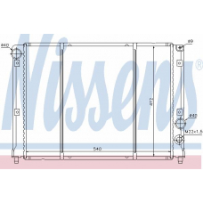 60012 NISSENS Радиатор, охлаждение двигателя