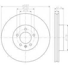 MDC1716 MINTEX Тормозной диск