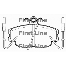 FBP1155 FIRST LINE Комплект тормозных колодок, дисковый тормоз