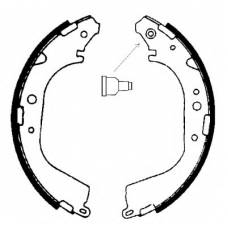 01557 BSF Комплект тормозных колодок