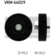 VKM 64019 SKF Паразитный / ведущий ролик, поликлиновой ремень