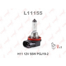 L11155 LYNX L11155 h11 12v55w pgj19-2 лампа автомоб. lynx