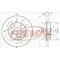 BD-2412 FREMAX Тормозной диск