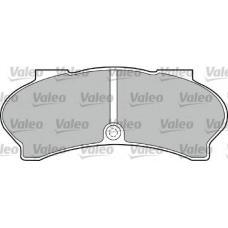 598593 VALEO Комплект тормозных колодок, дисковый тормоз