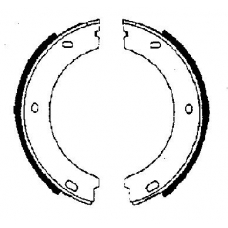 BB1121A5 FTE Комплект тормозных колодок, стояночная тормозная с