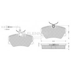 FB210267 FLENNOR Комплект тормозных колодок, дисковый тормоз