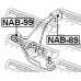 NAB-89 FEBEST Подвеска, рычаг независимой подвески колеса