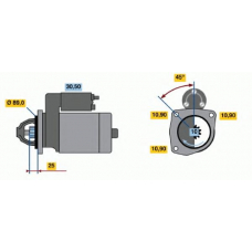 0 986 010 970 BOSCH Стартер