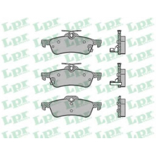 05P1458 LPR Комплект тормозных колодок, дисковый тормоз