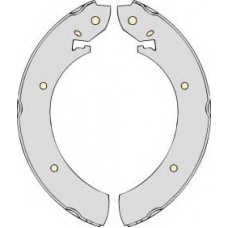 K570757 MGA Комплект тормозов, барабанный тормозной механизм