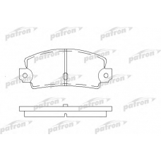PBP456 PATRON Комплект тормозных колодок, дисковый тормоз