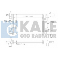 355200 KALE OTO RADYATOR Радиатор, охлаждение двигателя