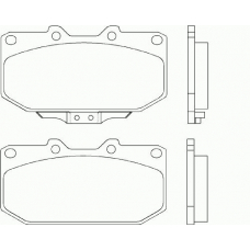 P 56 025 BREMBO Комплект тормозных колодок, дисковый тормоз