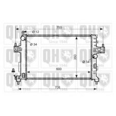 QER2465 QUINTON HAZELL Радиатор, охлаждение двигателя