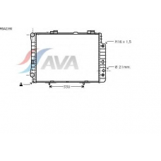 MSA2190 AVA Радиатор, охлаждение двигателя