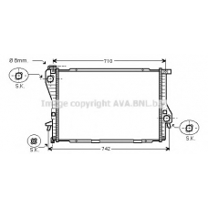 BWA2300 AVA Радиатор, охлаждение двигателя