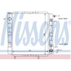 63863 NISSENS Радиатор, охлаждение двигателя