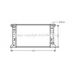 FDA2085 AVA Радиатор, охлаждение двигателя