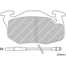 FSL393 FERODO Комплект тормозных колодок, дисковый тормоз