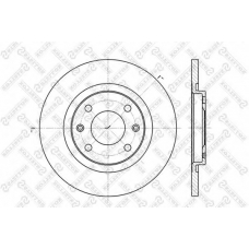 6020-1925-SX STELLOX Тормозной диск