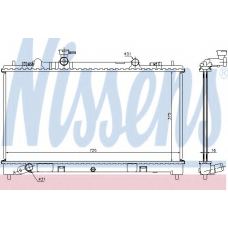 68510 NISSENS Радиатор, охлаждение двигателя