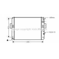 IV2061 AVA Радиатор, охлаждение двигателя