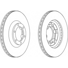 DDF1633-1 FERODO Тормозной диск