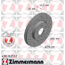 430.2621.52 ZIMMERMANN Тормозной диск